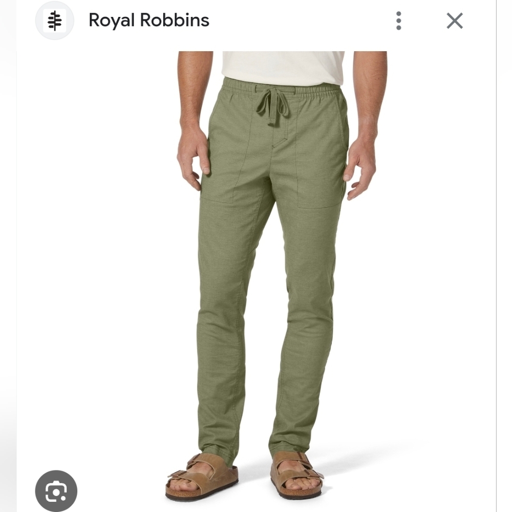 Royal Robbins🏕 Olive Green🏕 Hempline Fiddelhead NWT 🏕